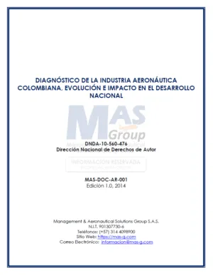 MAS-DOC-AR-001 - Diagnóstico de la Industria Aeronáutica Colombiana, evolución e impacto en el desarrollo nacional (Ed. 1.0)